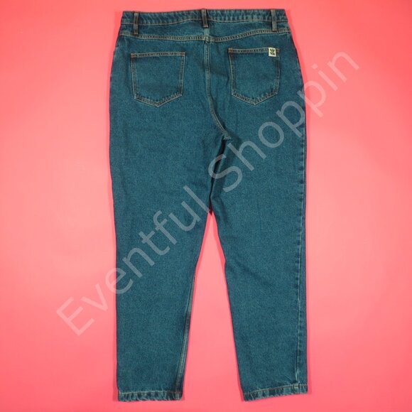 Lucy & Yak Jeans Unisex 36 Blue Dana Mom Jeans High Waist Plus Organic Denim - Picture 3 of 6